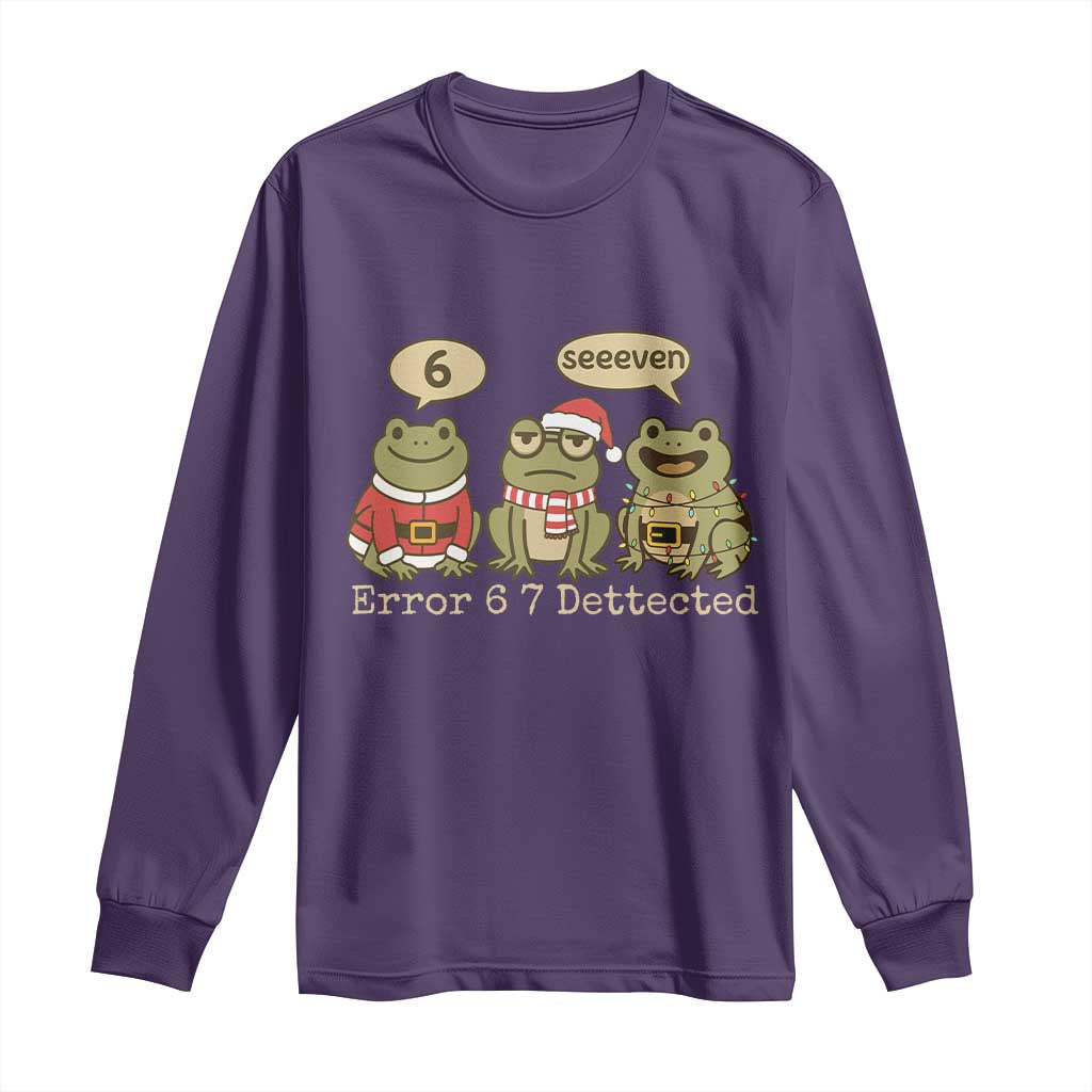 67 Six Seven Christmas Meme Long Sleeve Shirt Funny Frog Christmas Xmas - Wonder Print Shop