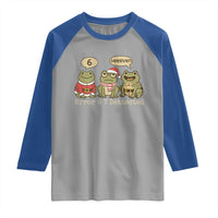 67 Six Seven Christmas Meme Raglan Shirt Funny Frog Christmas Xmas - Wonder Print Shop