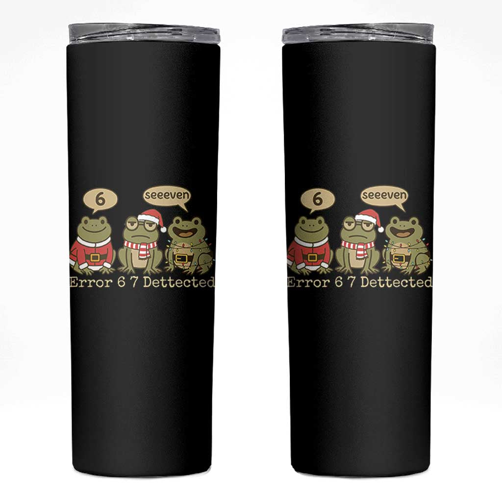67 Six Seven Christmas Meme Skinny Tumbler Funny Frog Christmas Xmas - Wonder Print Shop
