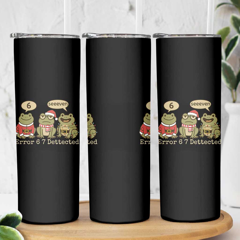 67 Six Seven Christmas Meme Skinny Tumbler Funny Frog Christmas Xmas - Wonder Print Shop