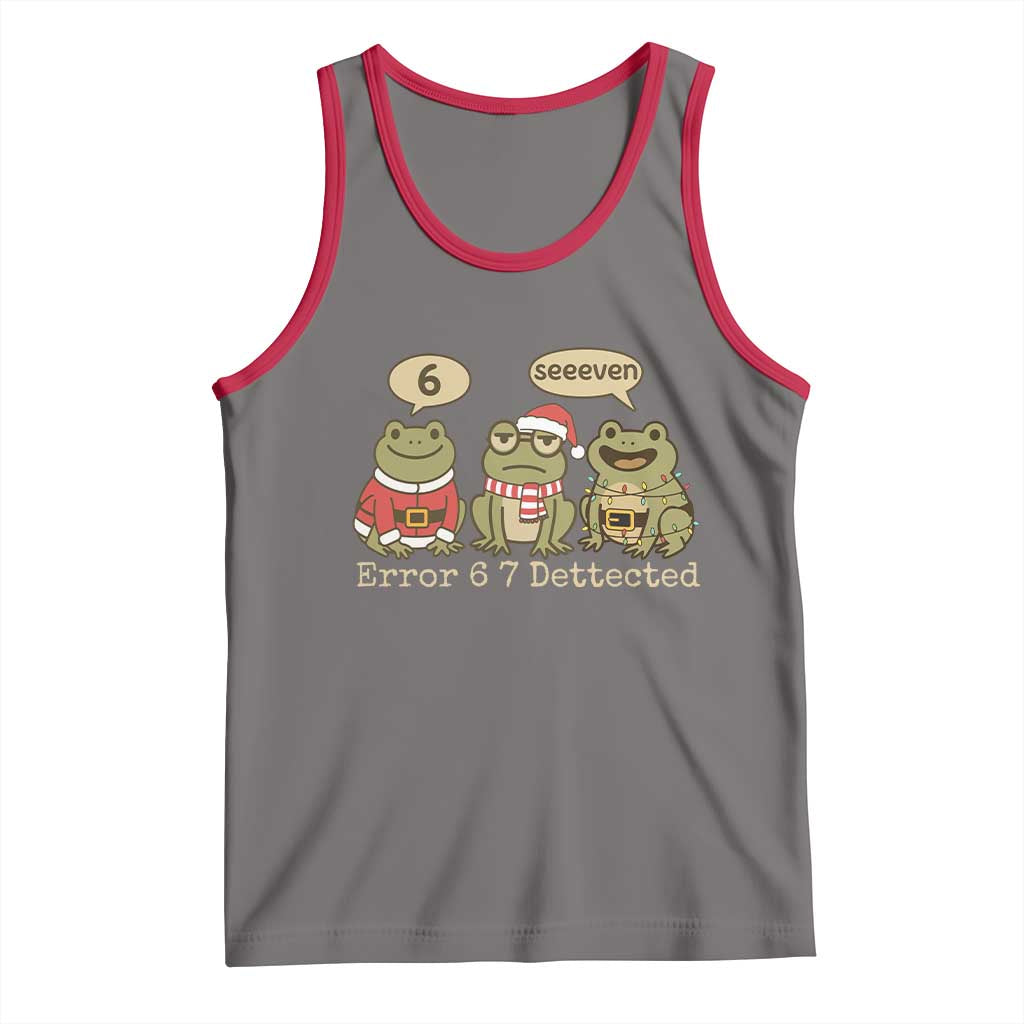 67 Six Seven Christmas Meme Tank Top Funny Frog Christmas Xmas - Wonder Print Shop