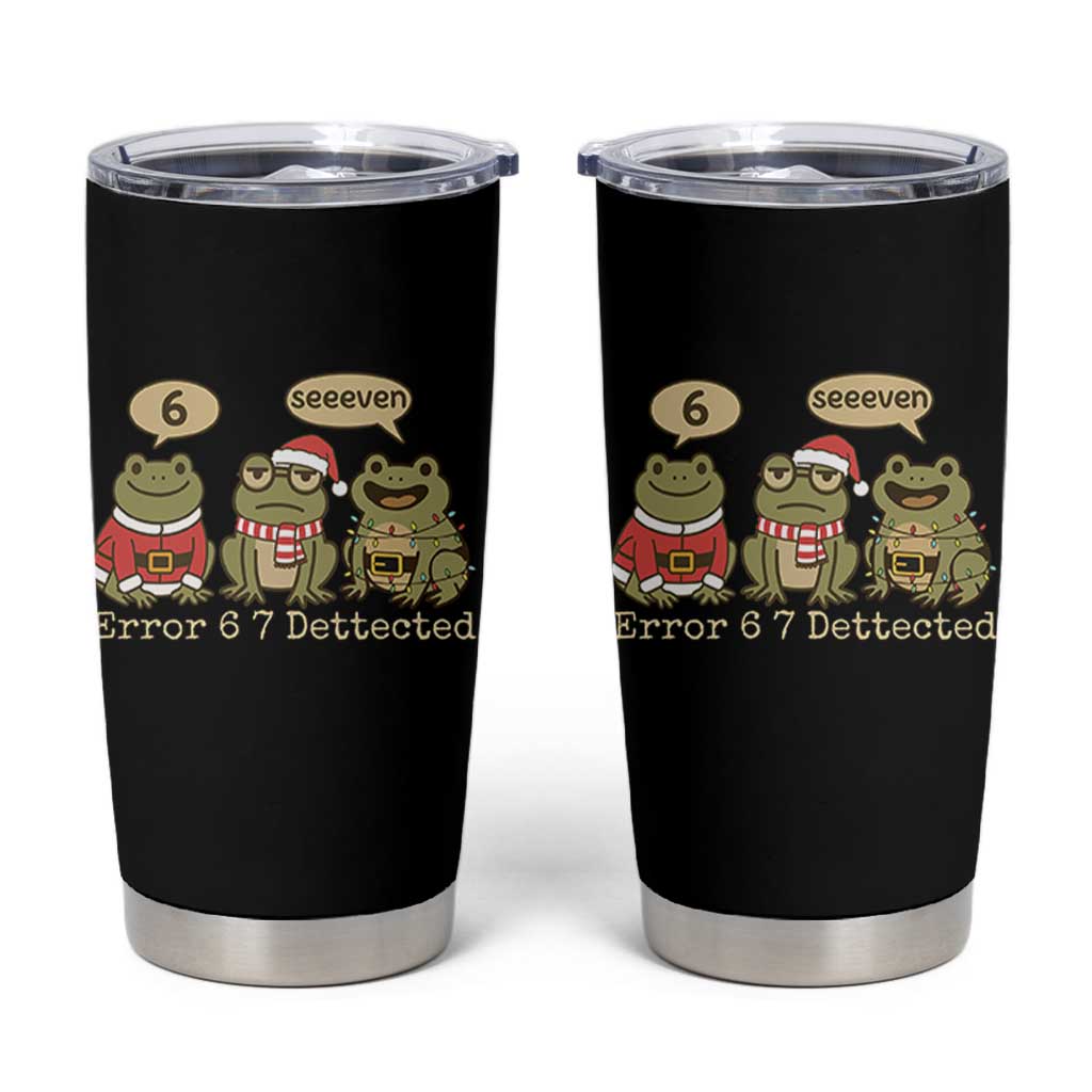 67 Six Seven Christmas Meme Tumbler Cup Funny Frog Christmas Xmas - Wonder Print Shop