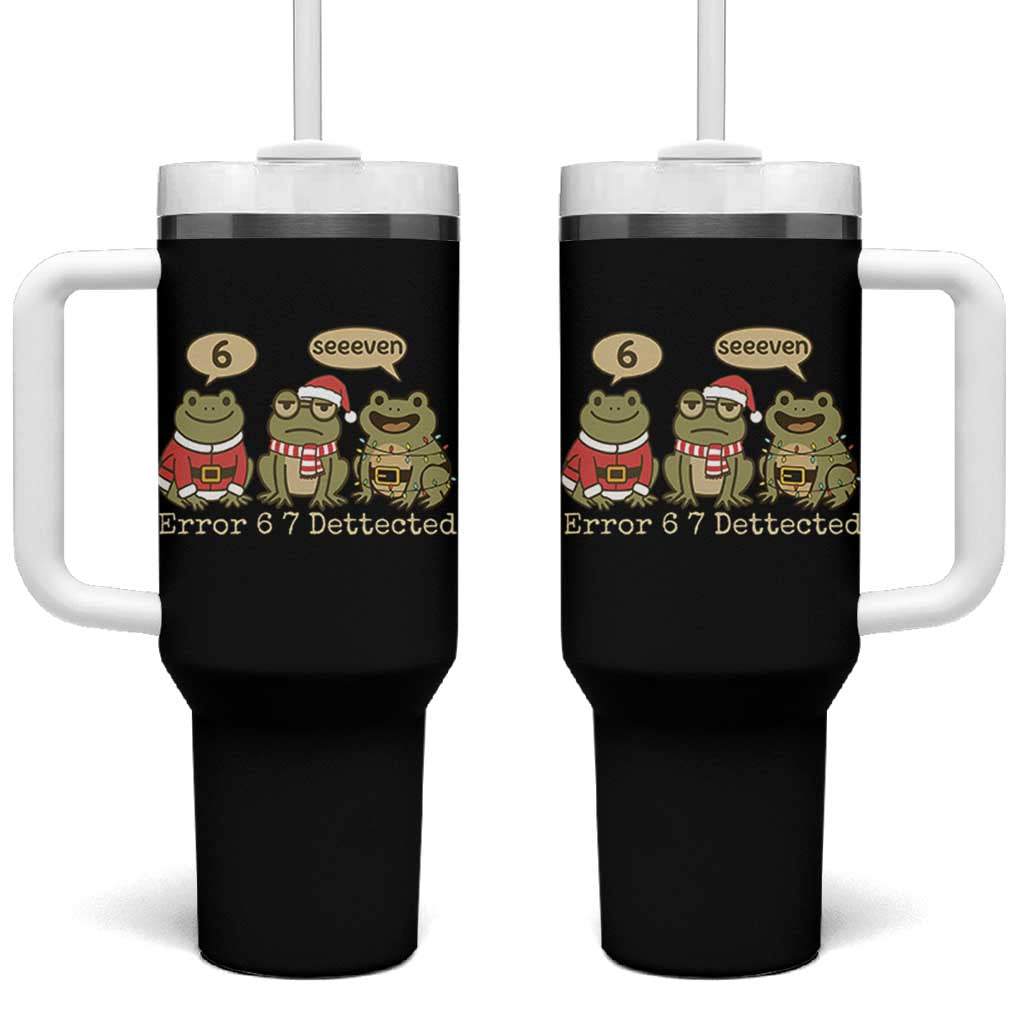 67 Six Seven Christmas Meme Tumbler With Handle Funny Frog Christmas Xmas - Wonder Print Shop