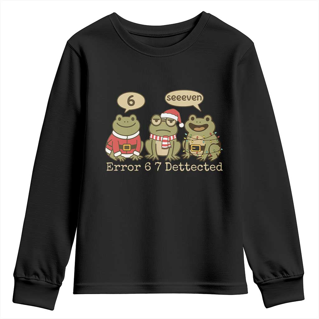 67 Six Seven Christmas Meme Youth Sweatshirt Funny Frog Christmas Xmas - Wonder Print Shop