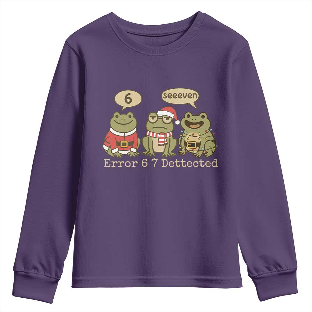 67 Six Seven Christmas Meme Youth Sweatshirt Funny Frog Christmas Xmas - Wonder Print Shop