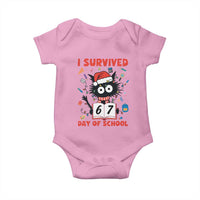 I Survived 67 Days Of School Cat Meme Baby Onesie Funny Christmas Six Seven Meme - Wonder Print Shop