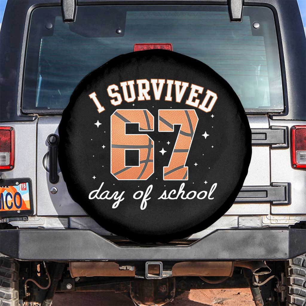 67 Six Seven Meme Spare Tire Cover I Survived Days Of School - Wonder Print Shop