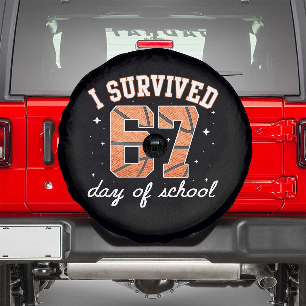 67 Six Seven Meme Spare Tire Cover I Survived Days Of School - Wonder Print Shop