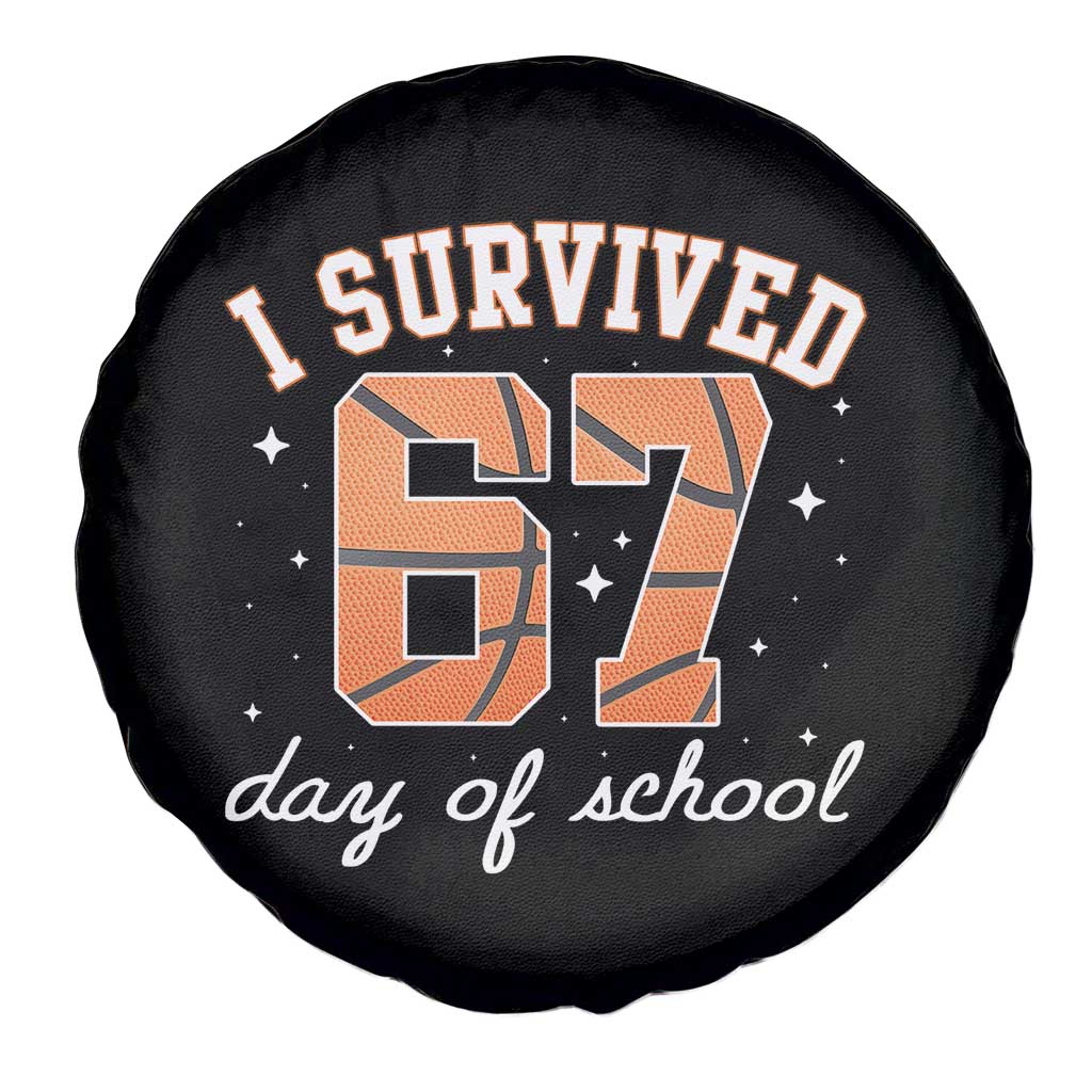 67 Six Seven Meme Spare Tire Cover I Survived Days Of School - Wonder Print Shop