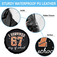 67 Six Seven Meme Spare Tire Cover I Survived Days Of School - Wonder Print Shop