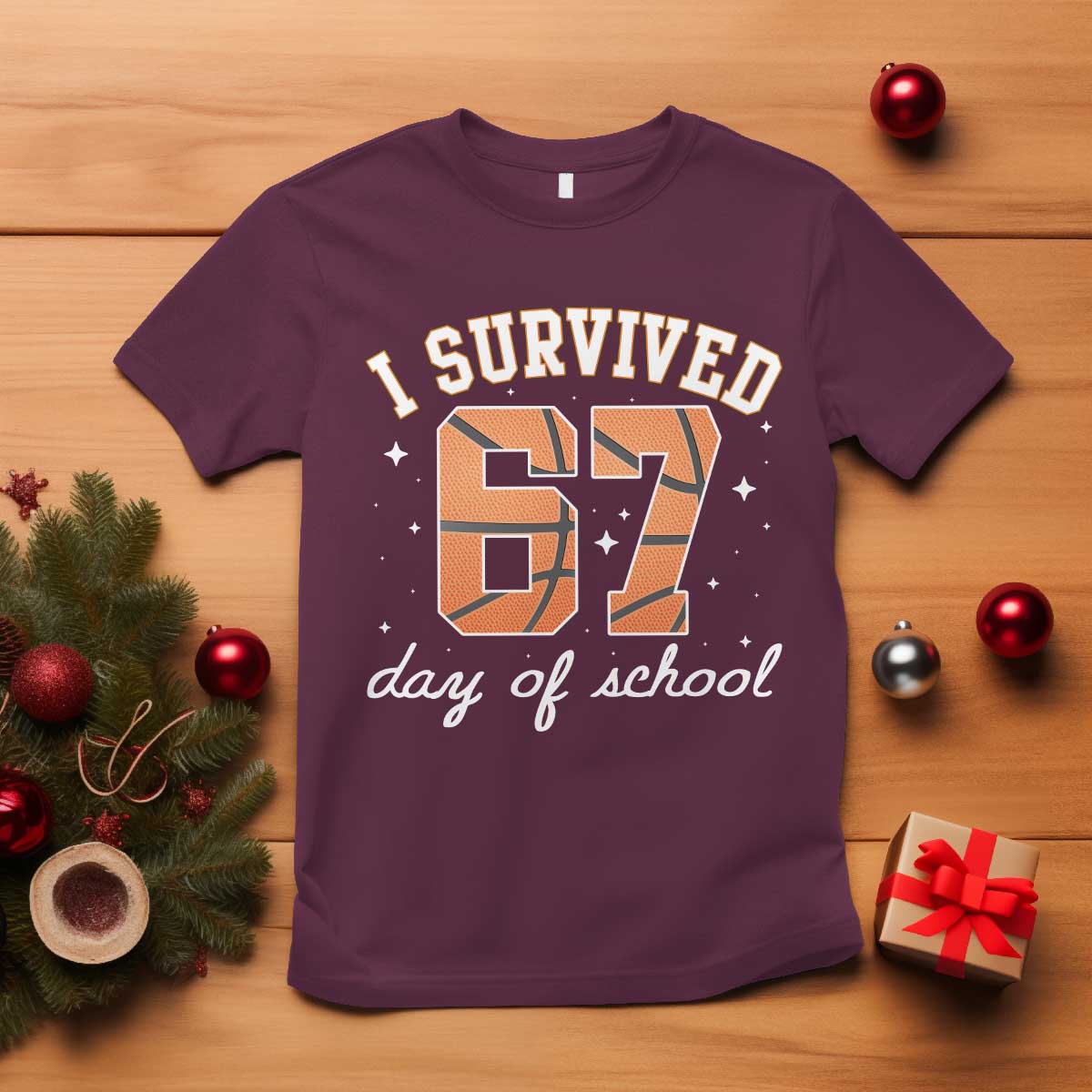 67 Six Seven Meme T Shirt I Survived Days Of School - Wonder Print Shop