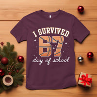 67 Six Seven Meme T Shirt I Survived Days Of School - Wonder Print Shop