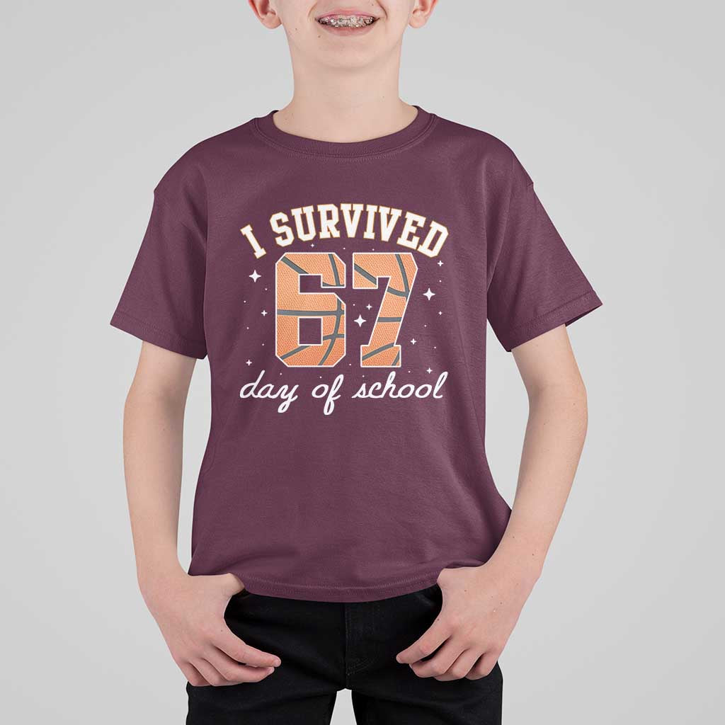 67 Six Seven Meme T Shirt For Kid I Survived Days Of School - Wonder Print Shop