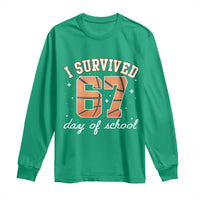 67 Six Seven Meme Long Sleeve Shirt I Survived Days Of School - Wonder Print Shop
