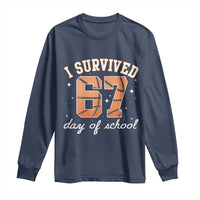 67 Six Seven Meme Long Sleeve Shirt I Survived Days Of School - Wonder Print Shop