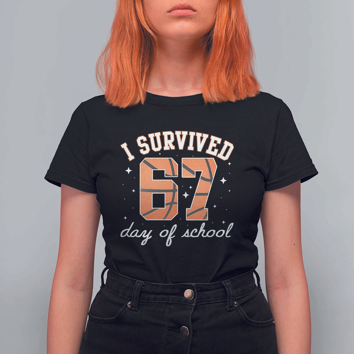 67 Six Seven Meme T Shirt For Women I Survived Days Of School - Wonder Print Shop
