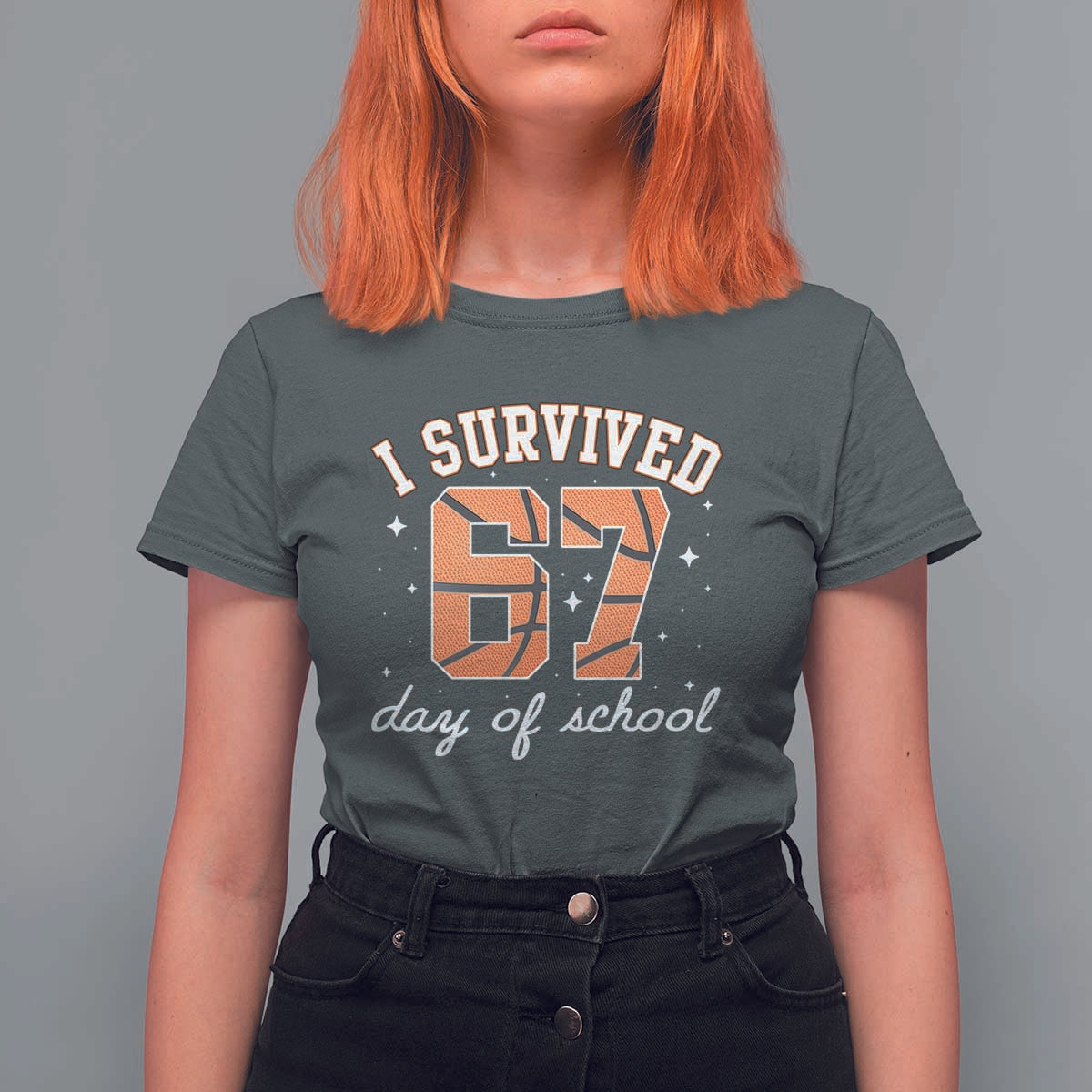 67 Six Seven Meme T Shirt For Women I Survived Days Of School - Wonder Print Shop
