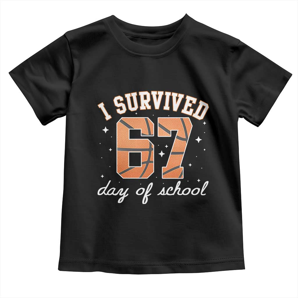 67 Six Seven Meme Toddler T Shirt I Survived Days Of School - Wonder Print Shop