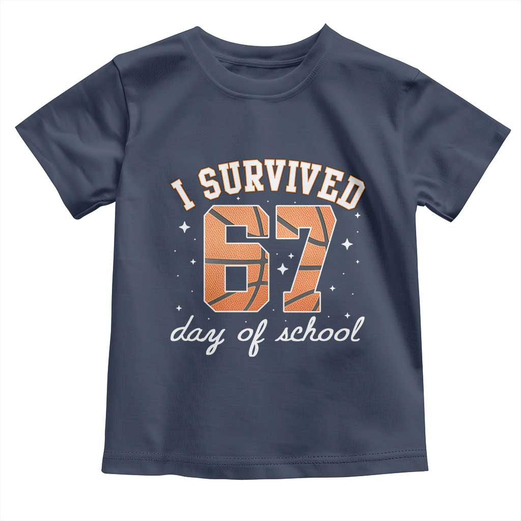 67 Six Seven Meme Toddler T Shirt I Survived Days Of School - Wonder Print Shop