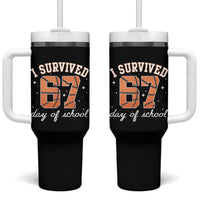 67 Six Seven Meme Tumbler With Handle I Survived Days Of School - Wonder Print Shop