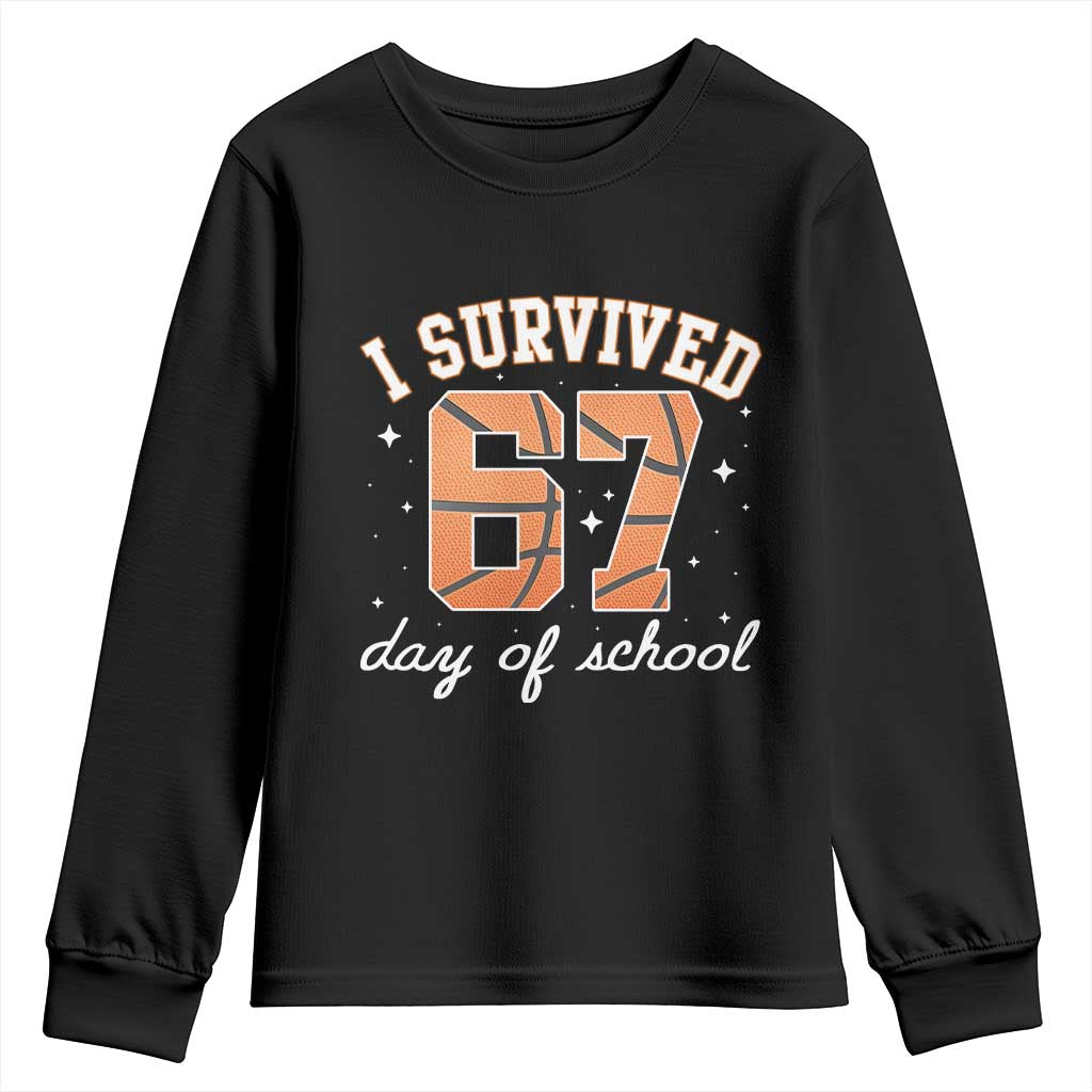 67 Six Seven Meme Youth Sweatshirt I Survived Days Of School - undefined
