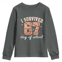 67 Six Seven Meme Youth Sweatshirt I Survived Days Of School - undefined