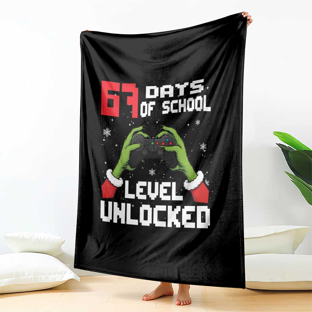 67 Six Seven Christmas Meme Throw Blanket Funny Elf Hand Video Game Xmas - Wonder Print Shop
