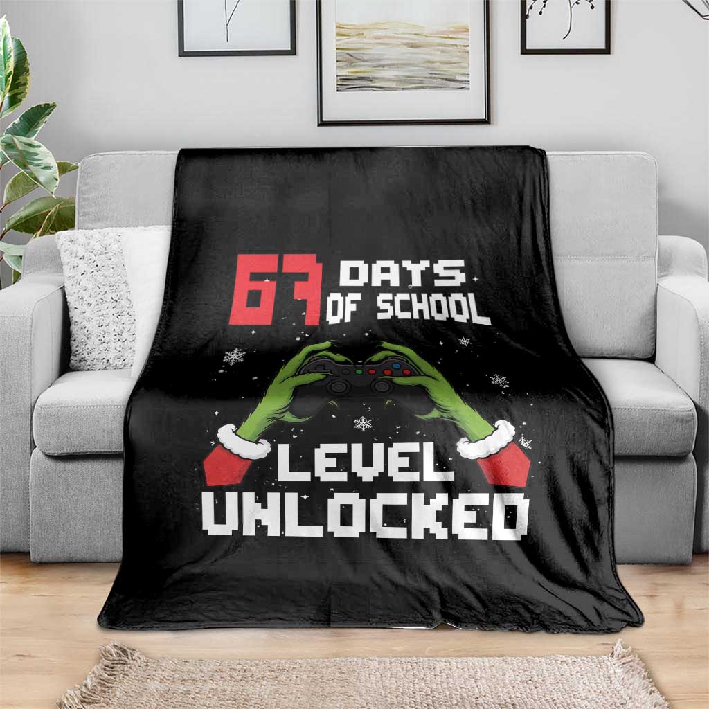 67 Six Seven Christmas Meme Throw Blanket Funny Elf Hand Video Game Xmas - Wonder Print Shop