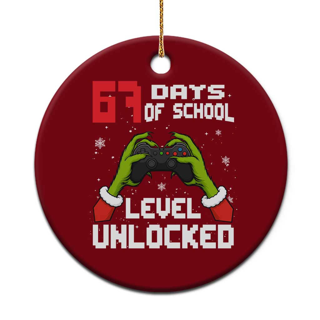 67 Six Seven Christmas Meme Ceramic Ornament Funny Elf Hand Video Game Xmas - Wonder Print Shop