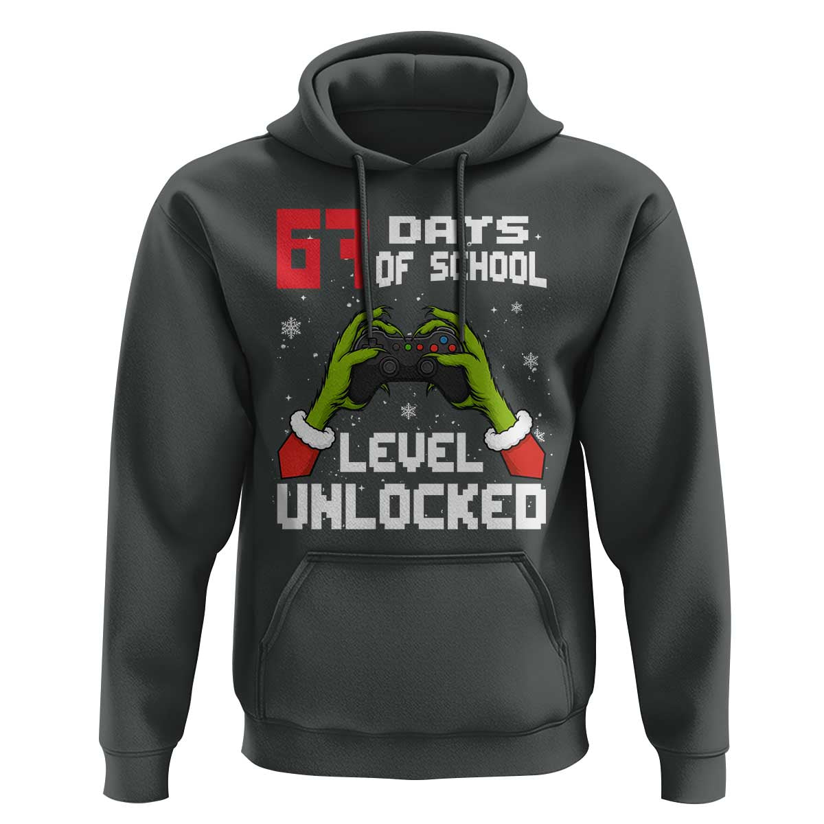67 Six Seven Christmas Meme Hoodie Funny Elf Hand Video Game Xmas - Wonder Print Shop