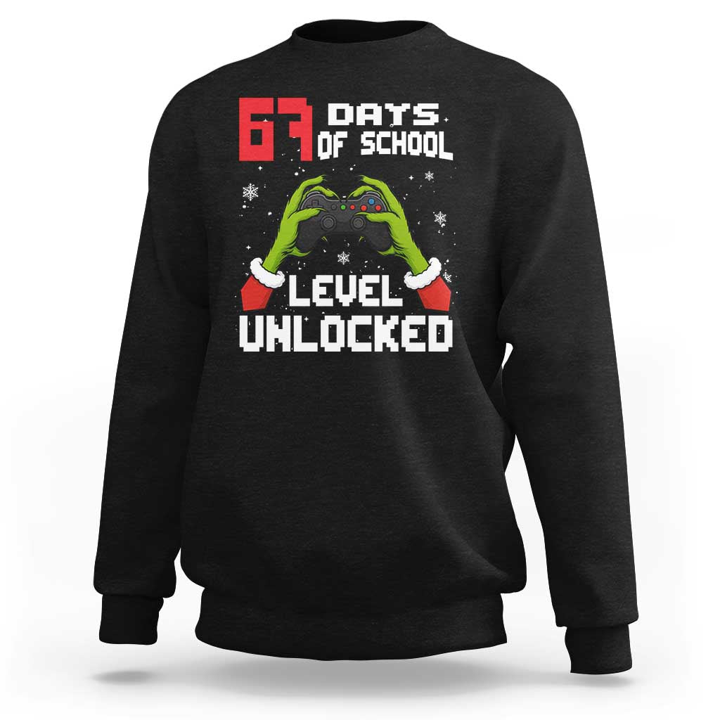 67 Six Seven Christmas Meme Sweatshirt Funny Elf Hand Video Game Xmas - Wonder Print Shop