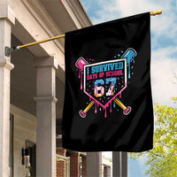 I Survived 67 Days Of School Baseball Ice Cream Garden Flag Funny Christmas Six Seven Meme - Wonder Print Shop