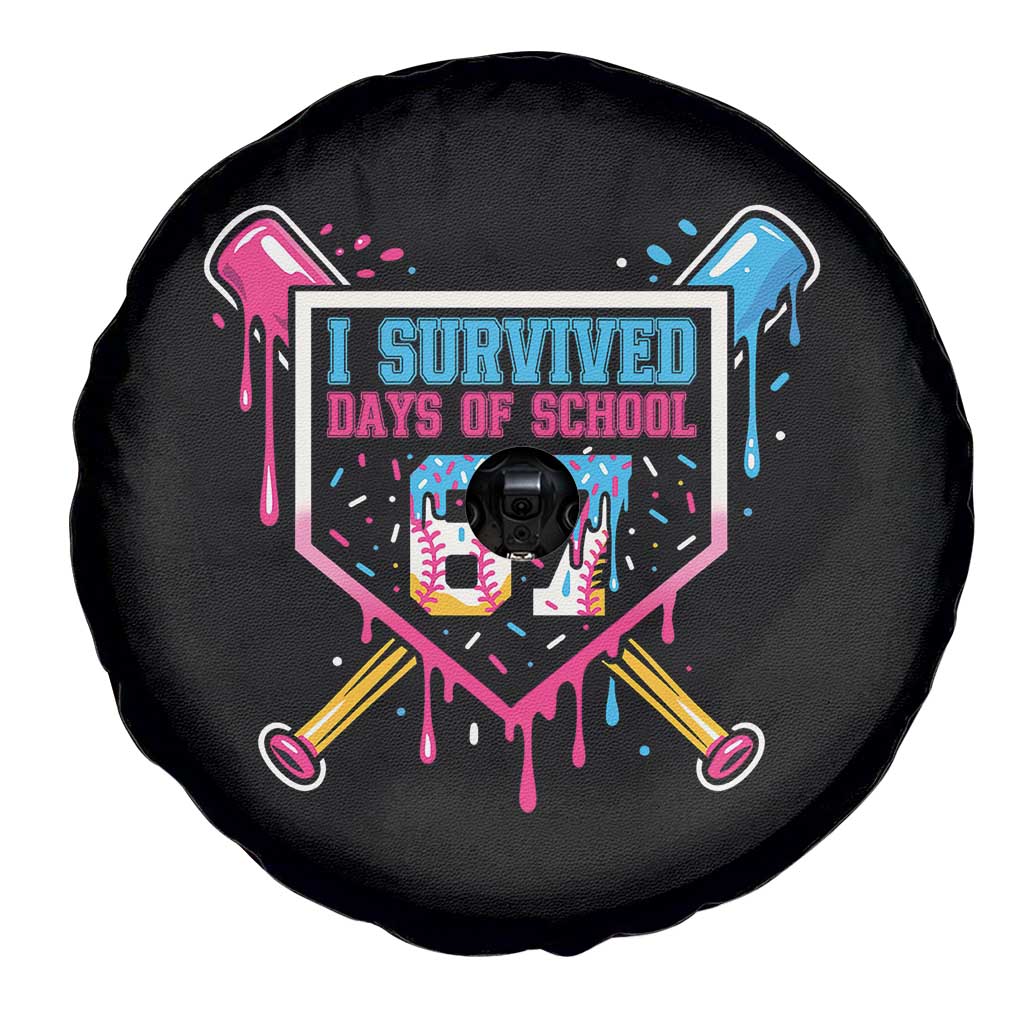I Survived 67 Days Of School Baseball Ice Cream Spare Tire Cover Funny Christmas Six Seven Meme - Wonder Print Shop