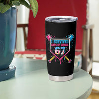 I Survived 67 Days Of School Baseball Ice Cream Tumbler Cup Funny Christmas Six Seven Meme - Wonder Print Shop
