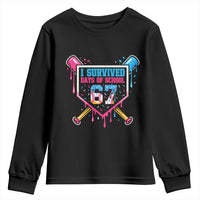 I Survived 67 Days Of School Baseball Ice Cream Youth Sweatshirt Funny Christmas Six Seven Meme - Wonder Print Shop