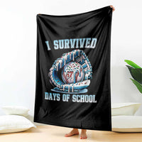 I Survived 67 Days Of School Baseball Glove Ice Cream Throw Blanket Funny Christmas Six Seven Meme - Wonder Print Shop