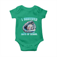 I Survived 67 Days Of School Baseball Glove Ice Cream Baby Onesie Funny Christmas Six Seven Meme - Wonder Print Shop