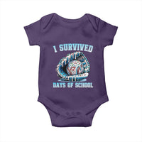 I Survived 67 Days Of School Baseball Glove Ice Cream Baby Onesie Funny Christmas Six Seven Meme - Wonder Print Shop