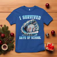 I Survived 67 Days Of School Baseball Glove Ice Cream T Shirt Funny Christmas Six Seven Meme - Wonder Print Shop
