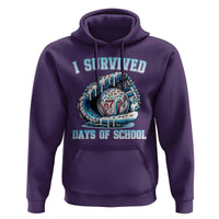I Survived 67 Days Of School Baseball Glove Ice Cream Hoodie Funny Christmas Six Seven Meme - Wonder Print Shop