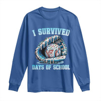 I Survived 67 Days Of School Baseball Glove Ice Cream Long Sleeve Shirt Funny Christmas Six Seven Meme - Wonder Print Shop