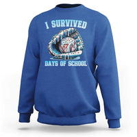 I Survived 67 Days Of School Baseball Glove Ice Cream Sweatshirt Funny Christmas Six Seven Meme - Wonder Print Shop