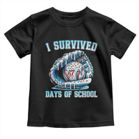 I Survived 67 Days Of School Baseball Glove Ice Cream Toddler T Shirt Funny Christmas Six Seven Meme - Wonder Print Shop