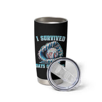 I Survived 67 Days Of School Baseball Glove Ice Cream Tumbler Cup Funny Christmas Six Seven Meme - Wonder Print Shop