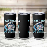 I Survived 67 Days Of School Baseball Glove Ice Cream Tumbler Cup Funny Christmas Six Seven Meme - Wonder Print Shop