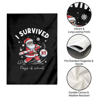 I Survived 67 Days Of School Baseball Santa Garden Flag Funny Christmas Six Seven Meme - Wonder Print Shop