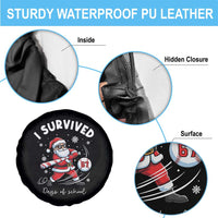 I Survived 67 Days Of School Baseball Santa Spare Tire Cover Funny Christmas Six Seven Meme - Wonder Print Shop