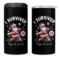 I Survived 67 Days Of School Baseball Santa 4 in 1 Can Cooler Tumbler Funny Christmas Six Seven Meme - Wonder Print Shop