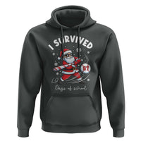 I Survived 67 Days Of School Baseball Santa Hoodie Funny Christmas Six Seven Meme - Wonder Print Shop