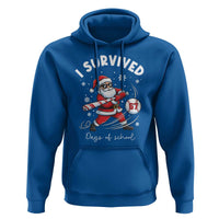 I Survived 67 Days Of School Baseball Santa Hoodie Funny Christmas Six Seven Meme - Wonder Print Shop